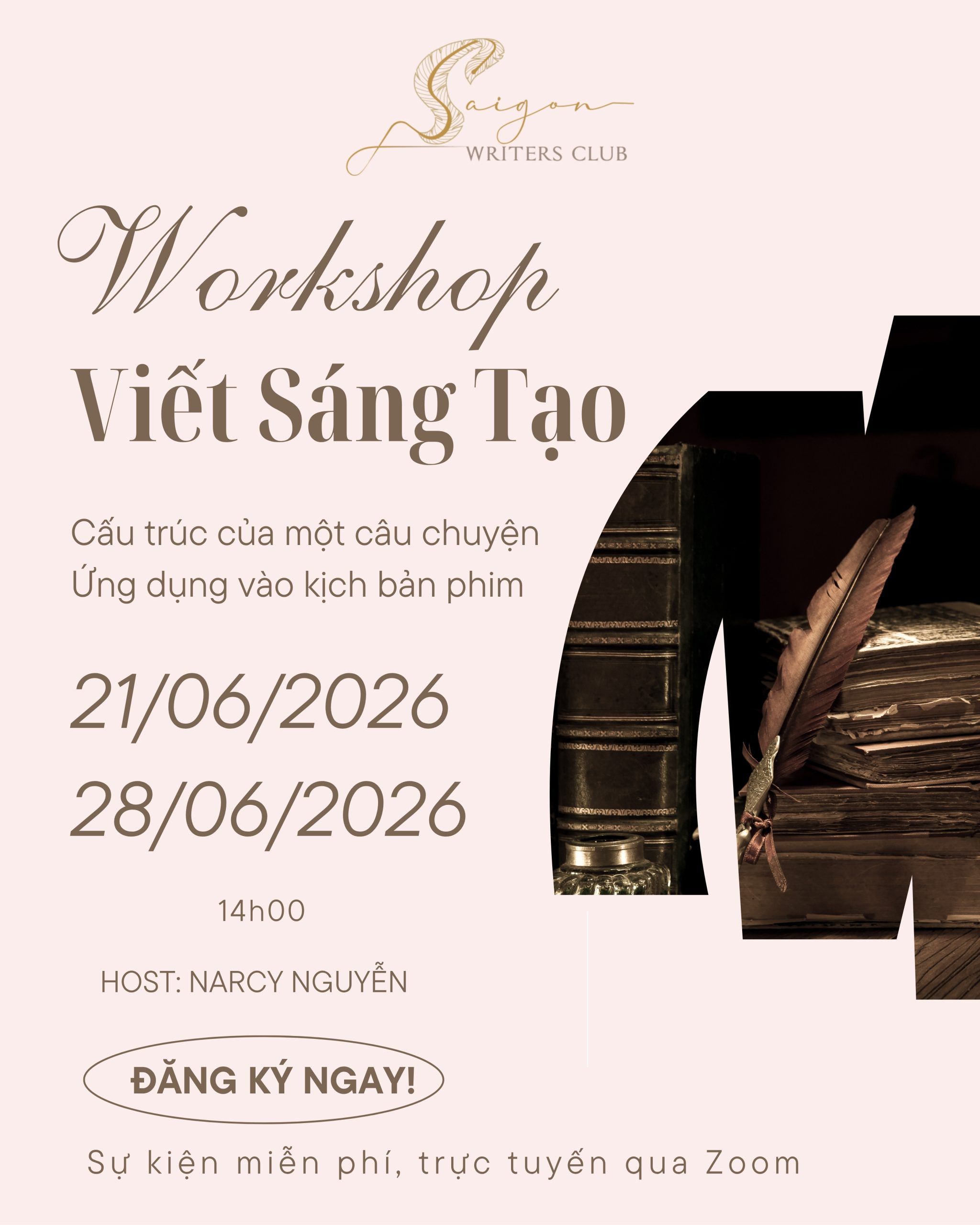 Workshop Viết sáng tạo Cấu trúc của một câu chuyện